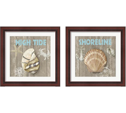 High Tide Shoreline 2 Piece Framed Art Print Set by Jade Reynolds