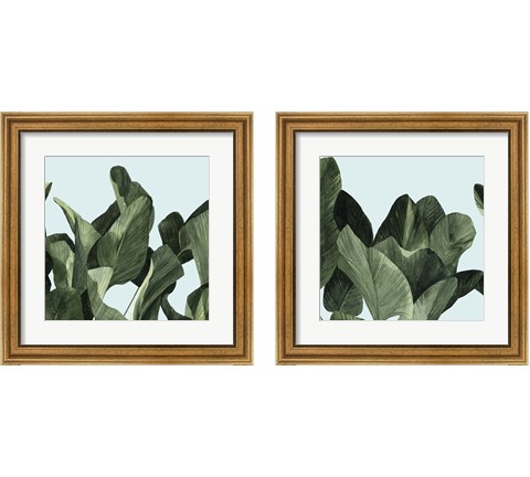 Celadon Palms  2 Piece Framed Art Print Set by Emma Scarvey