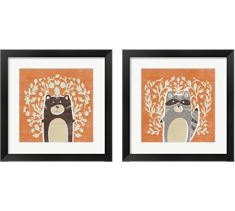 Woodland Cutie 2 Piece Framed Art Print Set by June Erica Vess