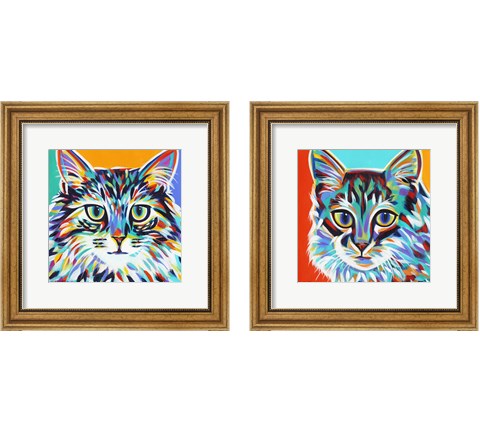 Dramatic Cats 2 Piece Framed Art Print Set by Carolee Vitaletti