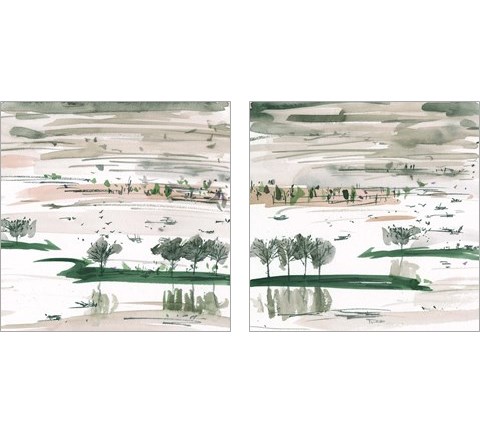 From Here to Somewhere 2 Piece Art Print Set by Melissa Wang