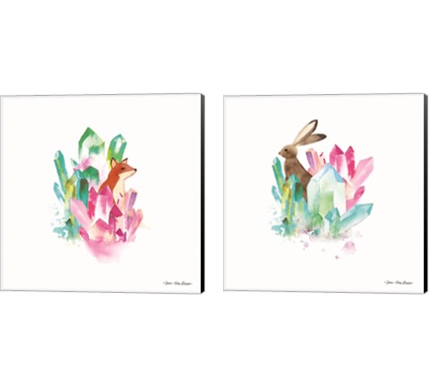 Crystal Forest 2 Piece Canvas Print Set by Seven Trees Design