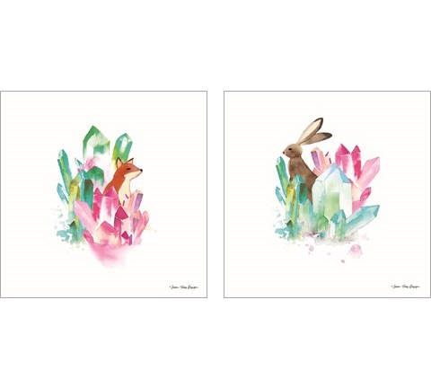 Crystal Forest 2 Piece Art Print Set by Seven Trees Design