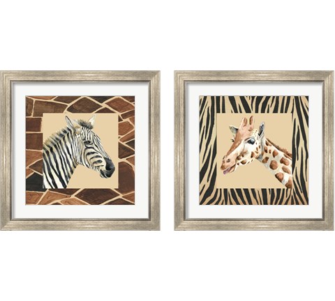 Safari  2 Piece Framed Art Print Set by Regina Moore