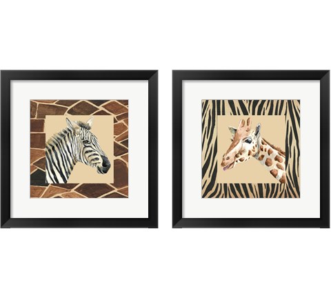 Safari  2 Piece Framed Art Print Set by Regina Moore