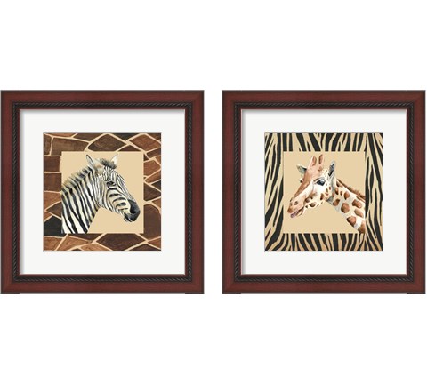 Safari  2 Piece Framed Art Print Set by Regina Moore