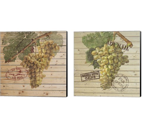 Grape Crate 2 Piece Canvas Print Set by Nobleworks Inc.