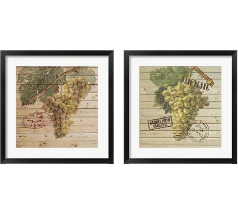 Grape Crate 2 Piece Framed Art Print Set by Nobleworks Inc.