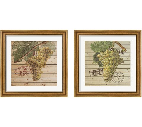 Grape Crate 2 Piece Framed Art Print Set by Nobleworks Inc.