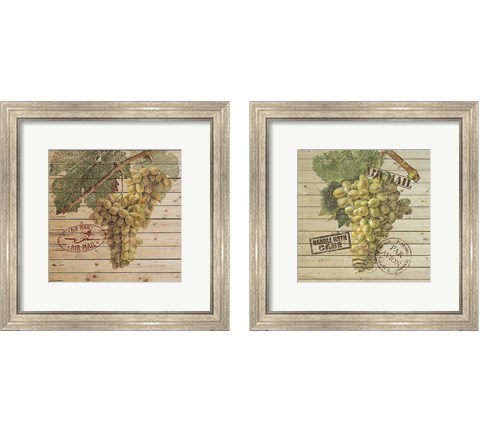 Grape Crate 2 Piece Framed Art Print Set by Nobleworks Inc.
