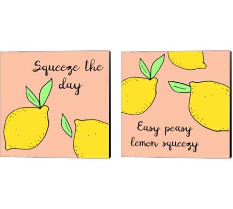 Lemon Squeeze 2 Piece Canvas Print Set by Natalie Sizemore