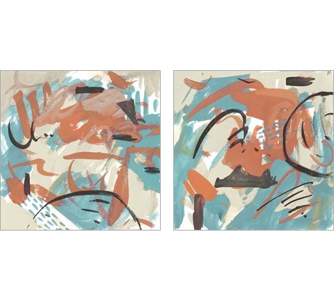 Abstract Composition 2 Piece Art Print Set by Melissa Wang