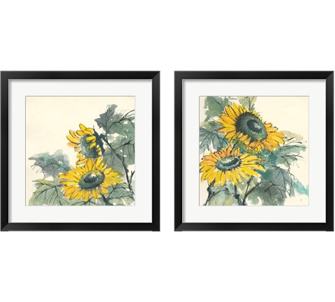 Sunflower  2 Piece Framed Art Print Set by Chris Paschke