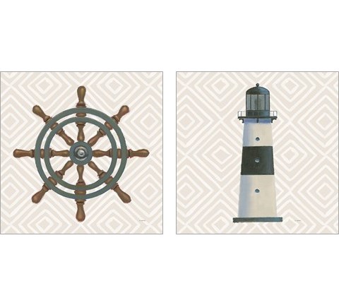 A Day at Sea 2 Piece Art Print Set by James Wiens