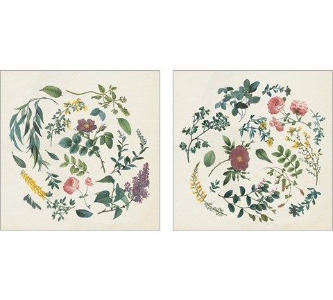 Victorian Garden 2 Piece Art Print Set by Wild Apple Portfolio