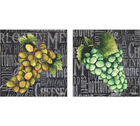 Wine Grapes 2 Piece Art Print Set by Mary Beth Baker