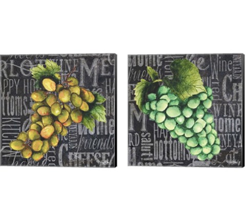 Wine Grapes 2 Piece Canvas Print Set by Mary Beth Baker