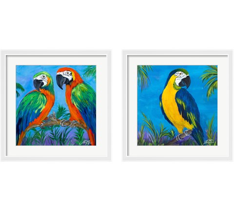 Island Birds 2 Piece Framed Art Print Set by Julie DeRice