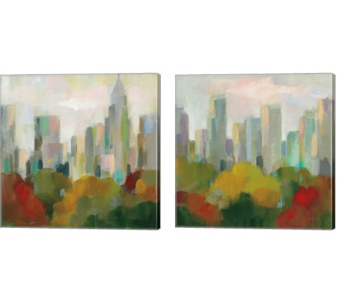 NYC Central Park 2 Piece Canvas Print Set by Silvia Vassileva