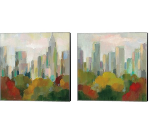 NYC Central Park 2 Piece Canvas Print Set by Silvia Vassileva