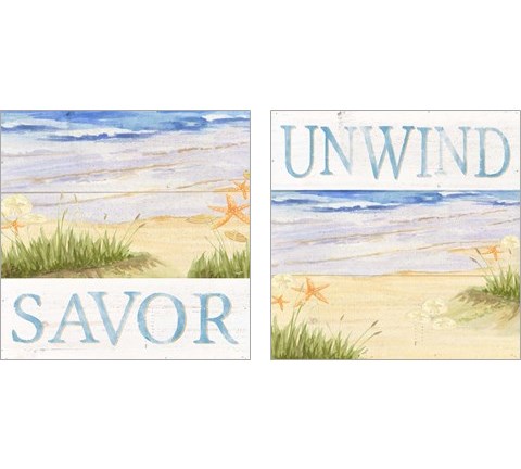 Savor the Sea 2 Piece Art Print Set by Tara Reed