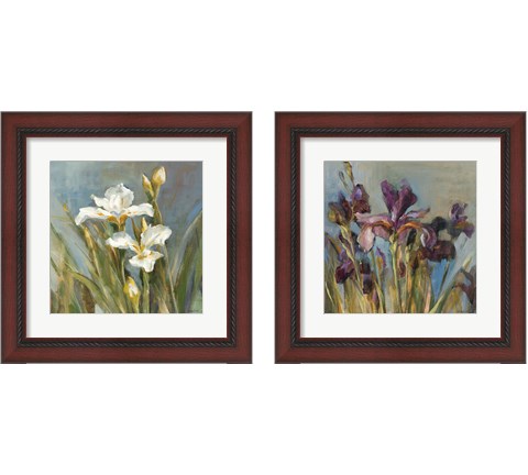 Spring Iris  2 Piece Framed Art Print Set by Danhui Nai