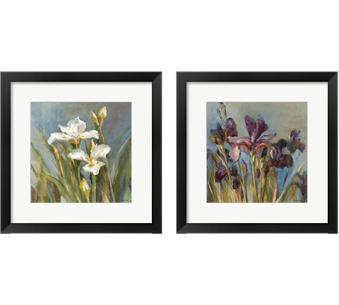 Spring Iris  2 Piece Framed Art Print Set by Danhui Nai