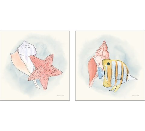 Sea Life 2 Piece Art Print Set by Sara Zieve Miller