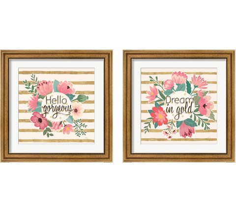 Gorgeous Pink 2 Piece Framed Art Print Set by Janelle Penner