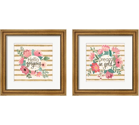 Gorgeous Pink 2 Piece Framed Art Print Set by Janelle Penner