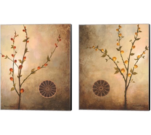 Fall Stems in the Light and Warmth 2 Piece Canvas Print Set by Michael Marcon