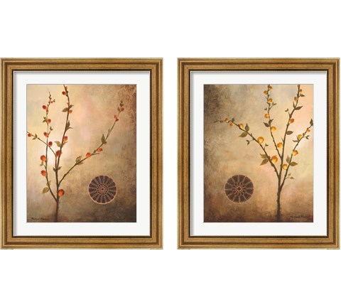 Fall Stems in the Light and Warmth 2 Piece Framed Art Print Set by Michael Marcon