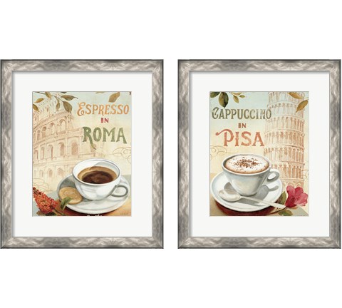 Cafe in Europe 2 Piece Framed Art Print Set by Lisa Audit