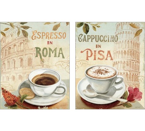 Cafe in Europe 2 Piece Art Print Set by Lisa Audit