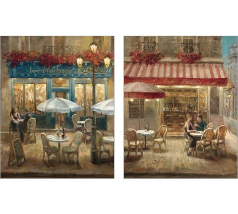 Paris Cafe 2 Piece Art Print Set by Danhui Nai