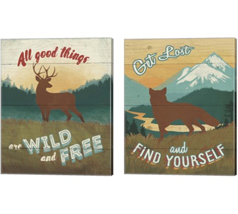 Discover the Wild 2 Piece Canvas Print Set by Janelle Penner