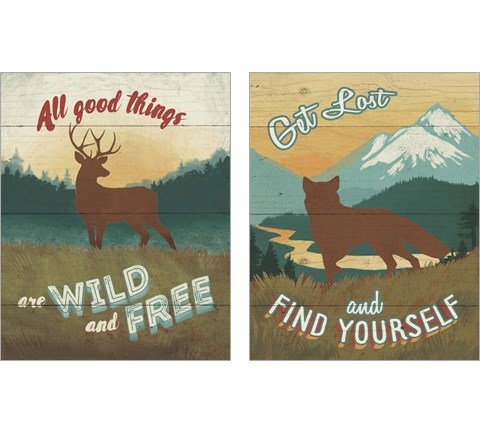 Discover the Wild 2 Piece Art Print Set by Janelle Penner