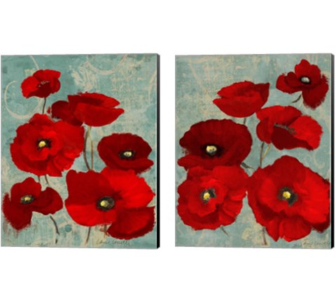 Kindle's Poppies 2 Piece Canvas Print Set by Lanie Loreth