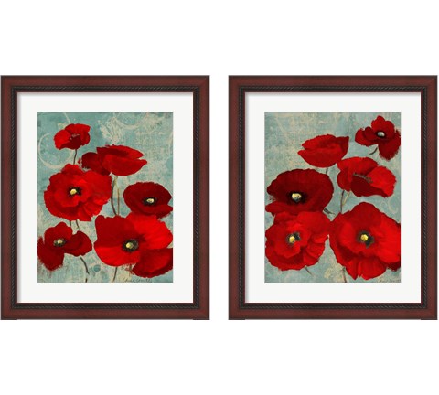 Kindle's Poppies 2 Piece Framed Art Print Set by Lanie Loreth