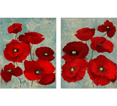 Kindle's Poppies 2 Piece Art Print Set by Lanie Loreth