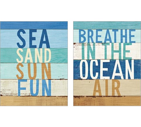 Beachscape Inspiration 2 Piece Art Print Set by Michael Mullan