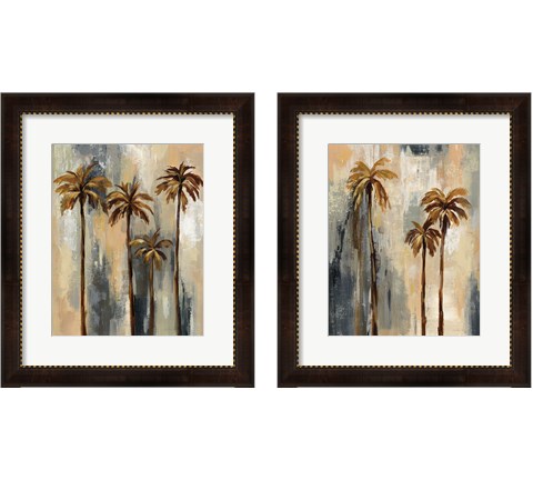Palm Trees 2 Piece Framed Art Print Set by Silvia Vassileva