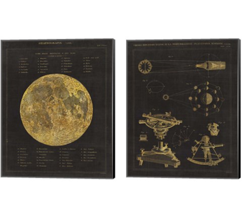 Astronomical 2 Piece Canvas Print Set by Wild Apple Portfolio