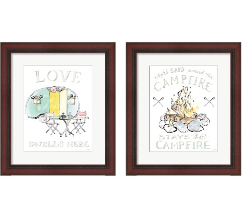 Girlfriends Cabin 2 Piece Framed Art Print Set by Sue Schlabach