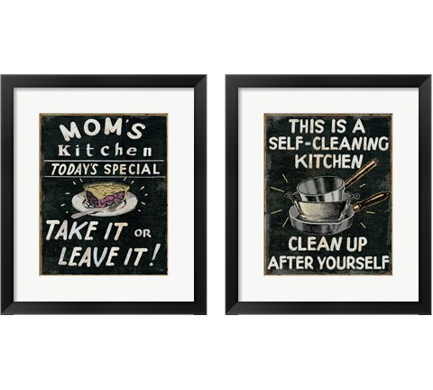 Mom's Kitchen 2 Piece Framed Art Print Set by Pela Studio