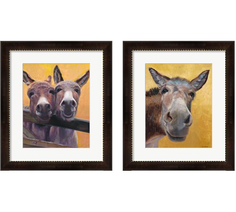 Adorable Donkey 2 Piece Framed Art Print Set by Marless Fellows