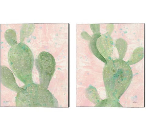 Cactus Panel 2 Piece Canvas Print Set by Albena Hristova