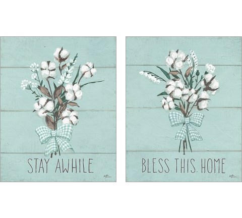 Blessed Mint 2 Piece Art Print Set by Janelle Penner