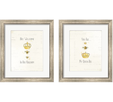 Bee and Bee  2 Piece Framed Art Print Set by Katie Pertiet