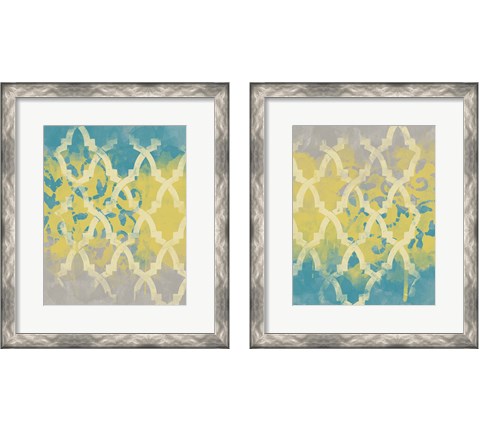 Yellow in the Middle  2 Piece Framed Art Print Set by Alonzo Saunders